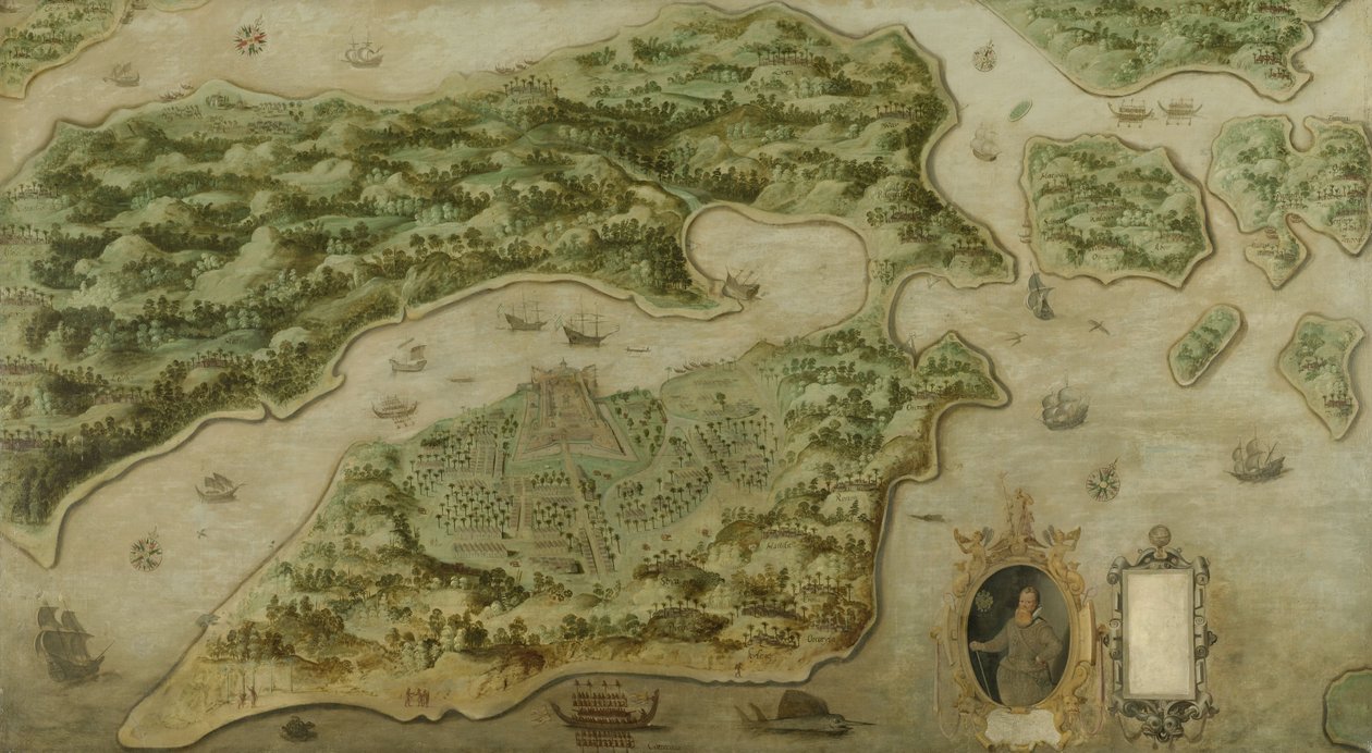 Fort Victoria on the Island of Amboina, 1617 by Dutch School