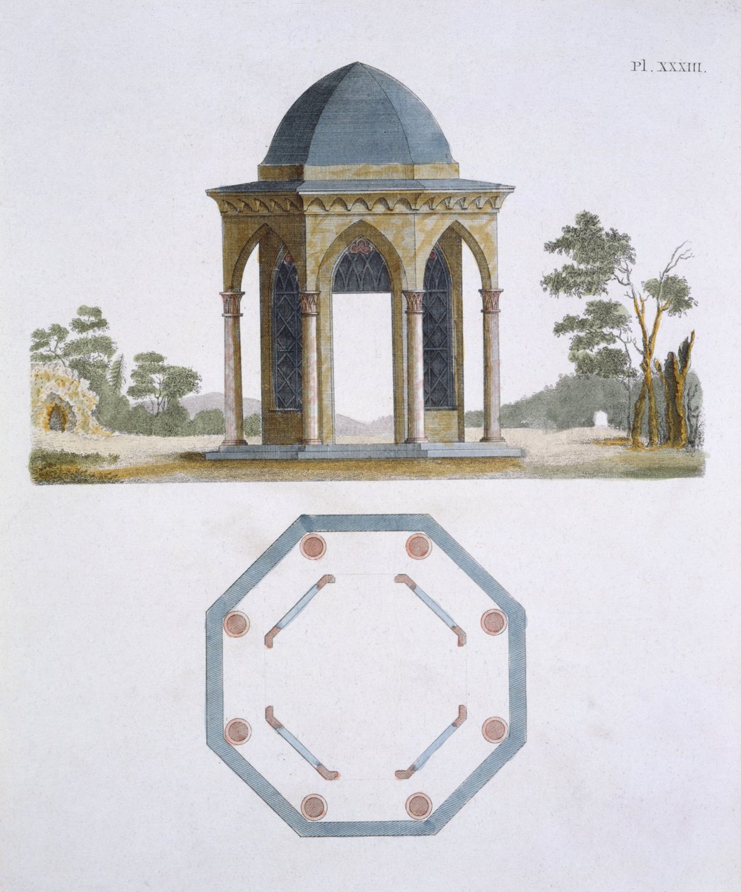 Illustration from the Magazine of Garden Gems by G Van Laar, 1802 by Dutch School