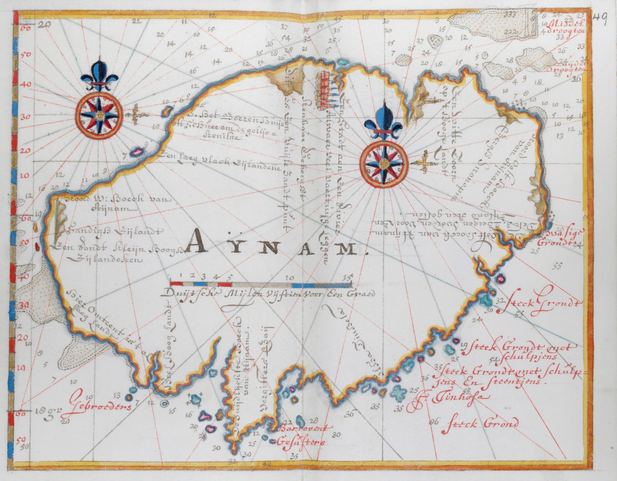 Island of Aynam (Hainan) Island, Near the S.W. Coast of China by Dutch School