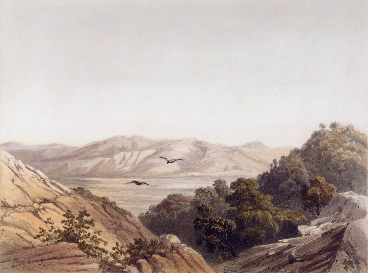 Mount Carmel, Israel, engraved by L. A Sabatier by Dutch School