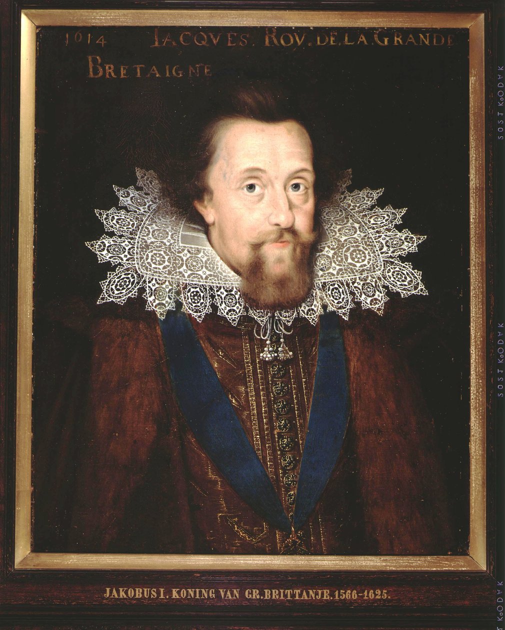 Portrait of James I, King of England, 1614 by Dutch School