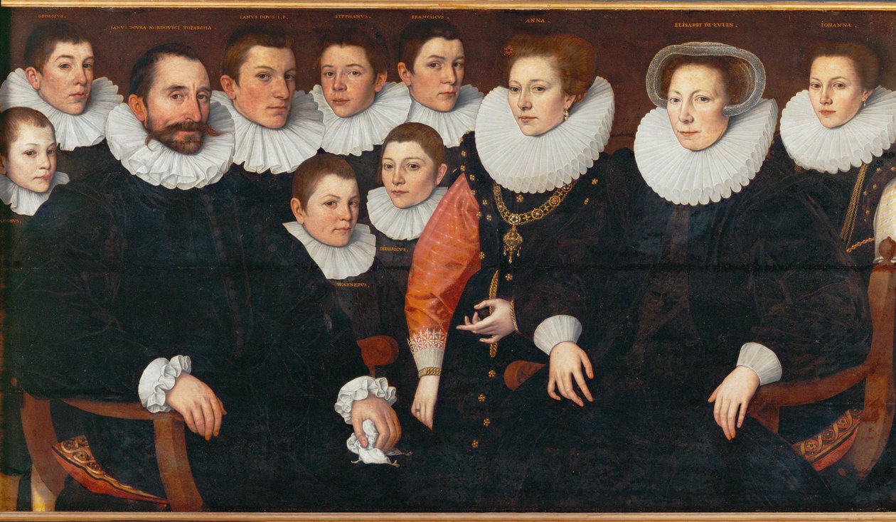 Protestant Family Mourning a Dead Son by Dutch School