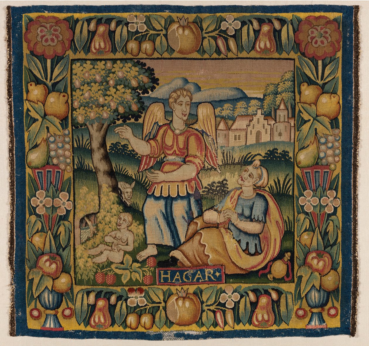 Tapestry, Hagar and Ishmael, Made in Amsterdam, Holland or Hamburg, Germany, Early 17th Century by Dutch School