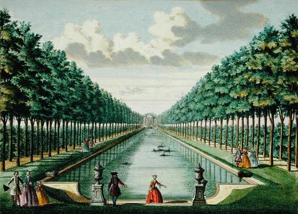View of the pavilion and the canal, from 