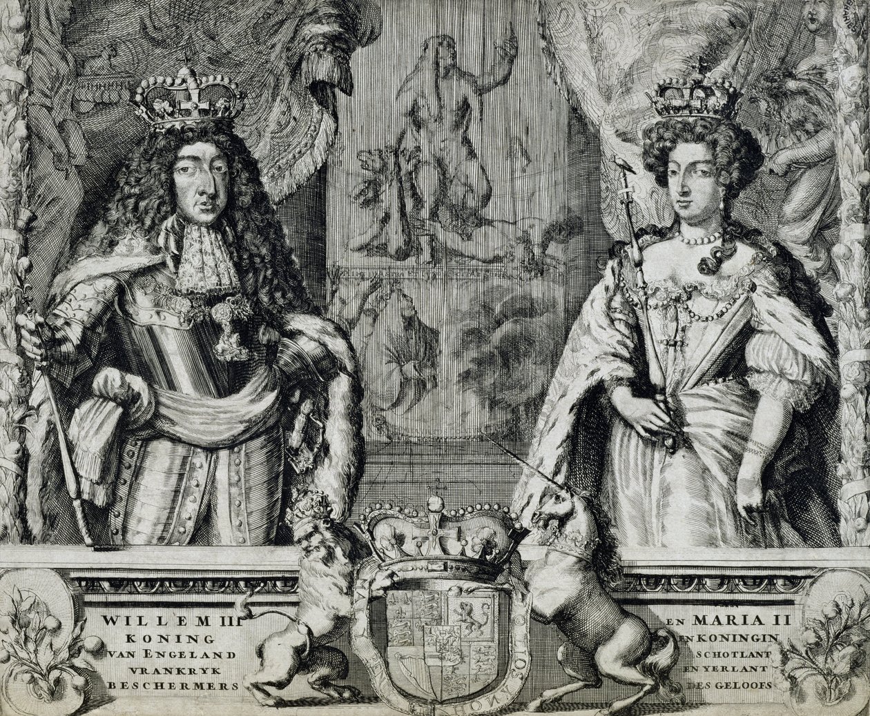 William III and Mary II, c.1688-94 by Dutch School