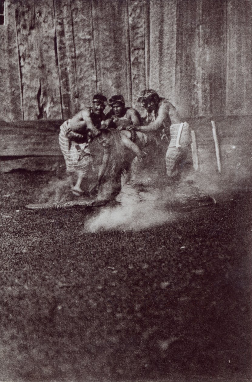 Nunhltstistlahl Qagyval, a ritual of the American Indians, 1914 by E.J. Curtis