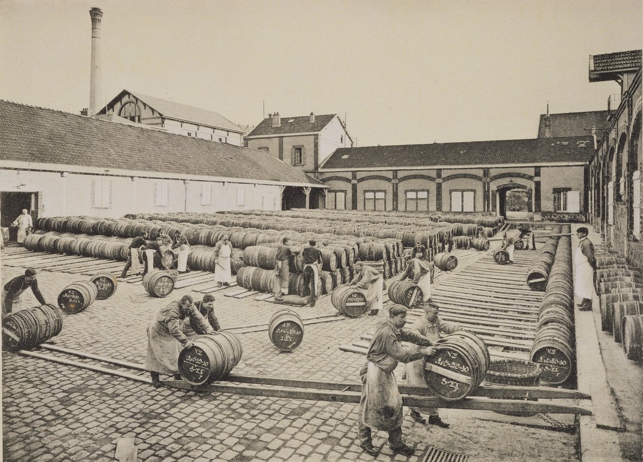 Putting the Wine in Barrels, from 