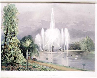The River Horse Fountain, Enville, pub. by Thomas McLean by E. Adveno Brooke