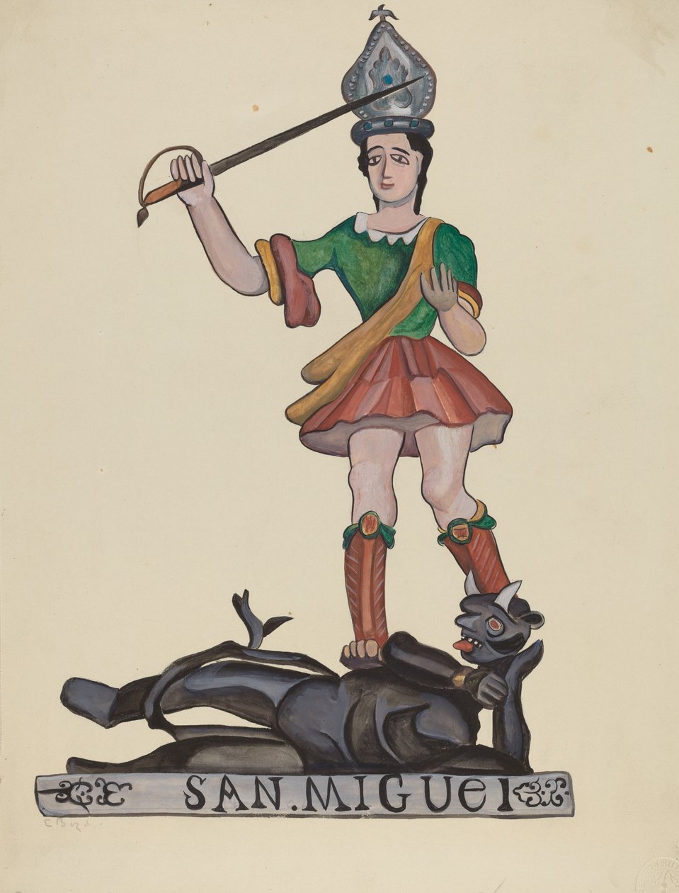 San Miguel - The Archangel and Satan, 1935-1942 by E. Boyd