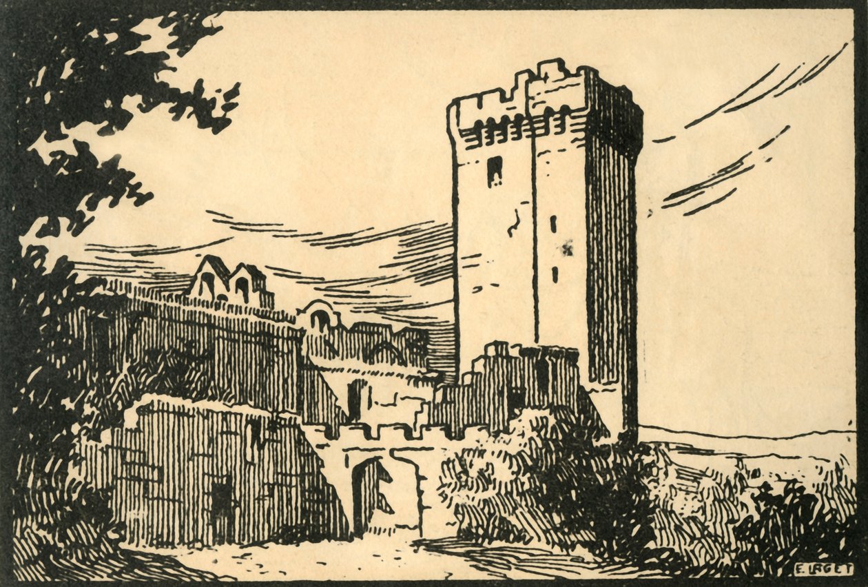 Abbaye De Montmajour - The Old Abbey of Montmajour, c. 1920s by E Laget