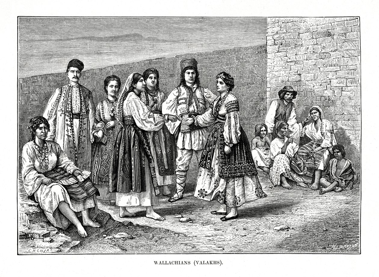 Wallachians, 1879 by Etienne Antoine Eugene Ronjat
