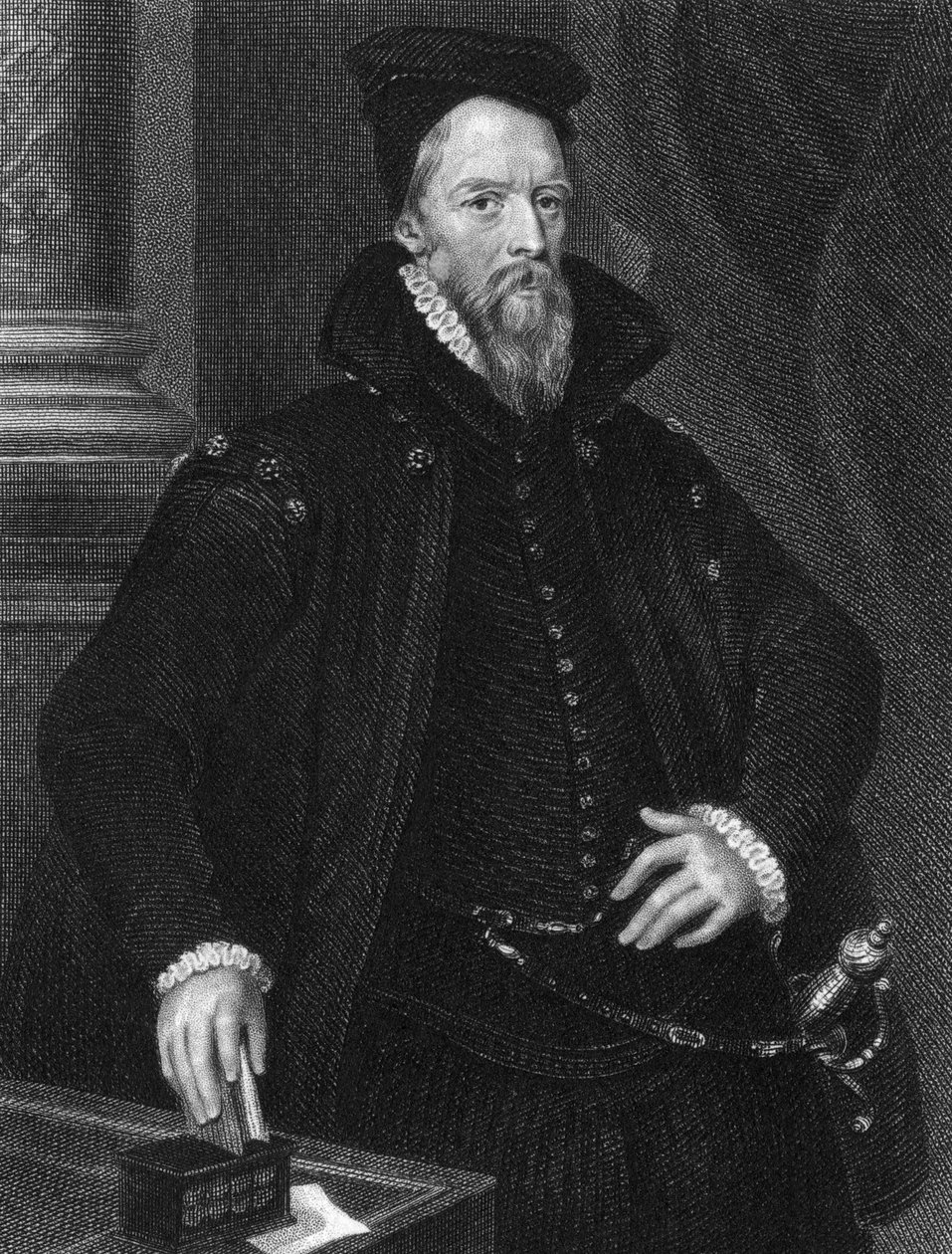 Ambrose Dudley, 3rd Earl of Warwick d. 1589, 1825 by E. Scriven
