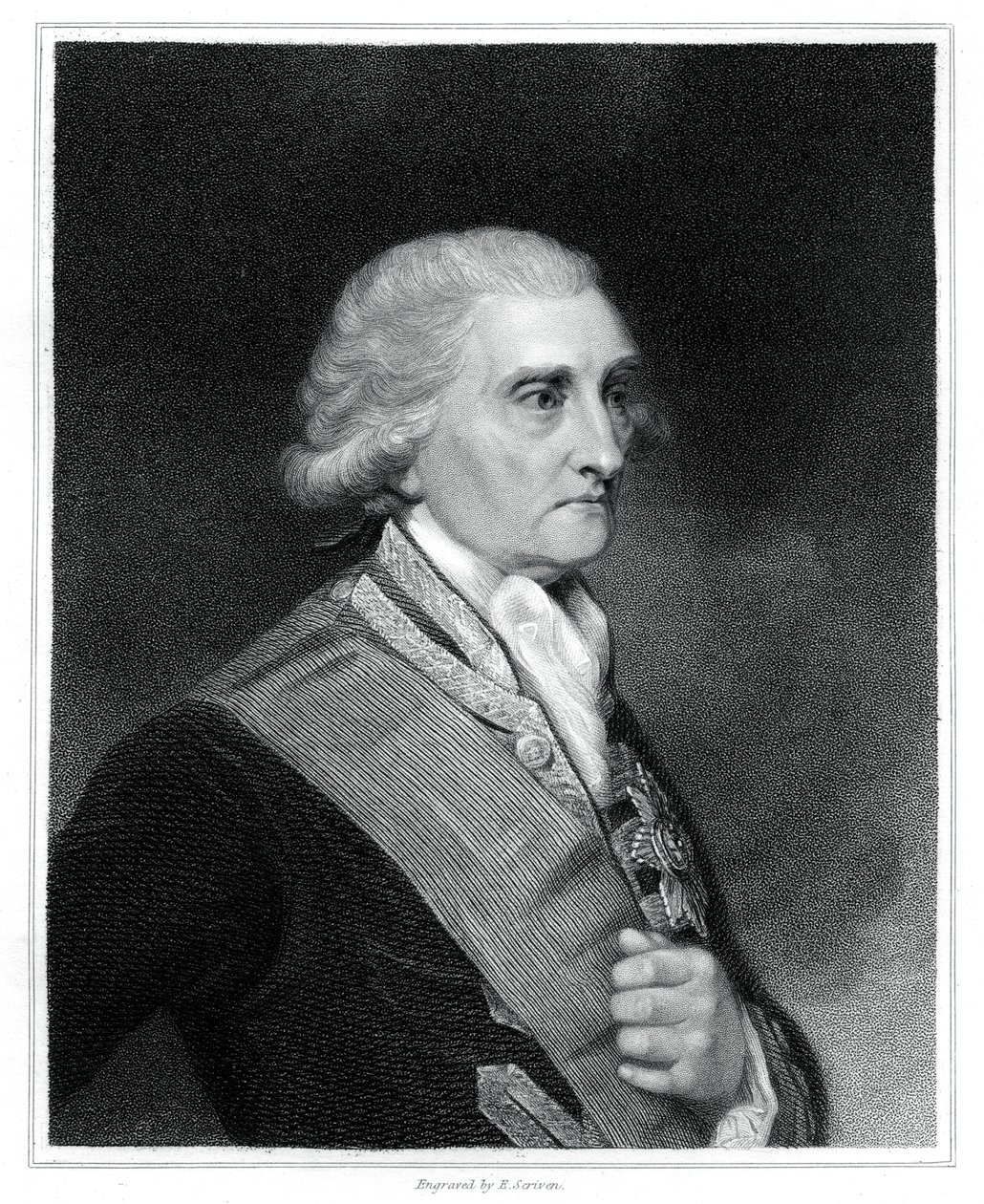 George Brydges Rodney, 1st Baron Rodney, British naval officer by E. Scriven