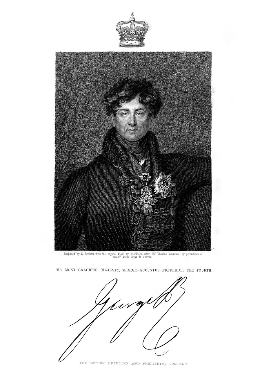George IV, King of Great Britain and Ireland and of Hanover, 19th century