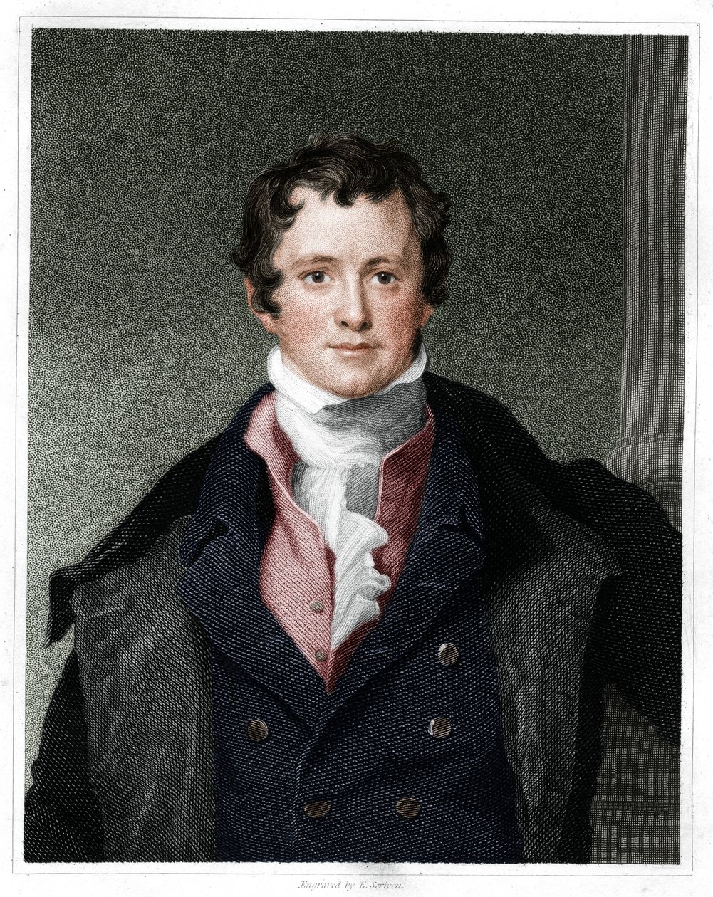 Humphry Davy, English Chemist, 1833 by E. Scriven