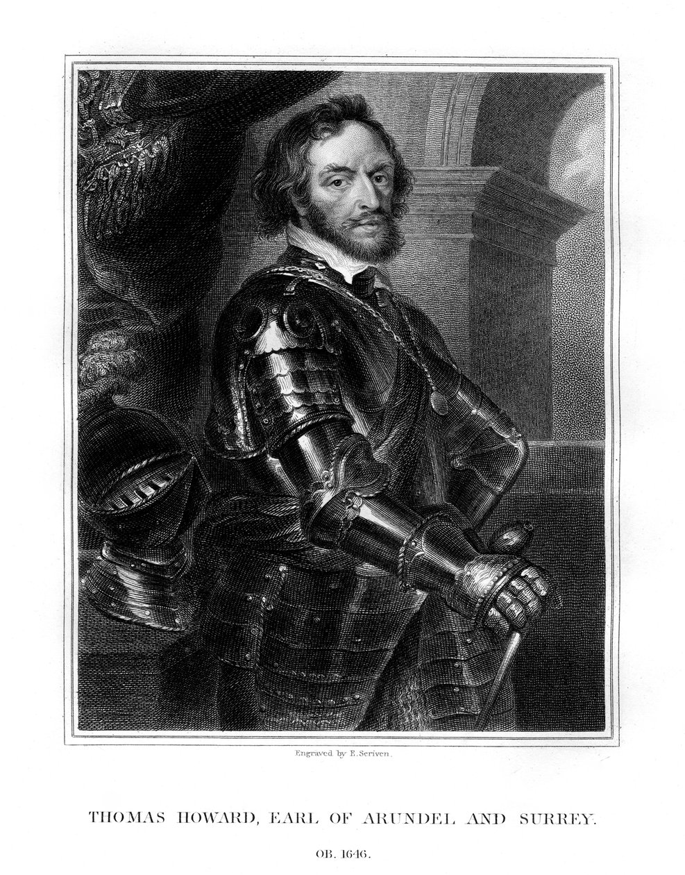 Thomas Howard, Earl of Arundel and Surrey, prominent English courtier by E. Scriven