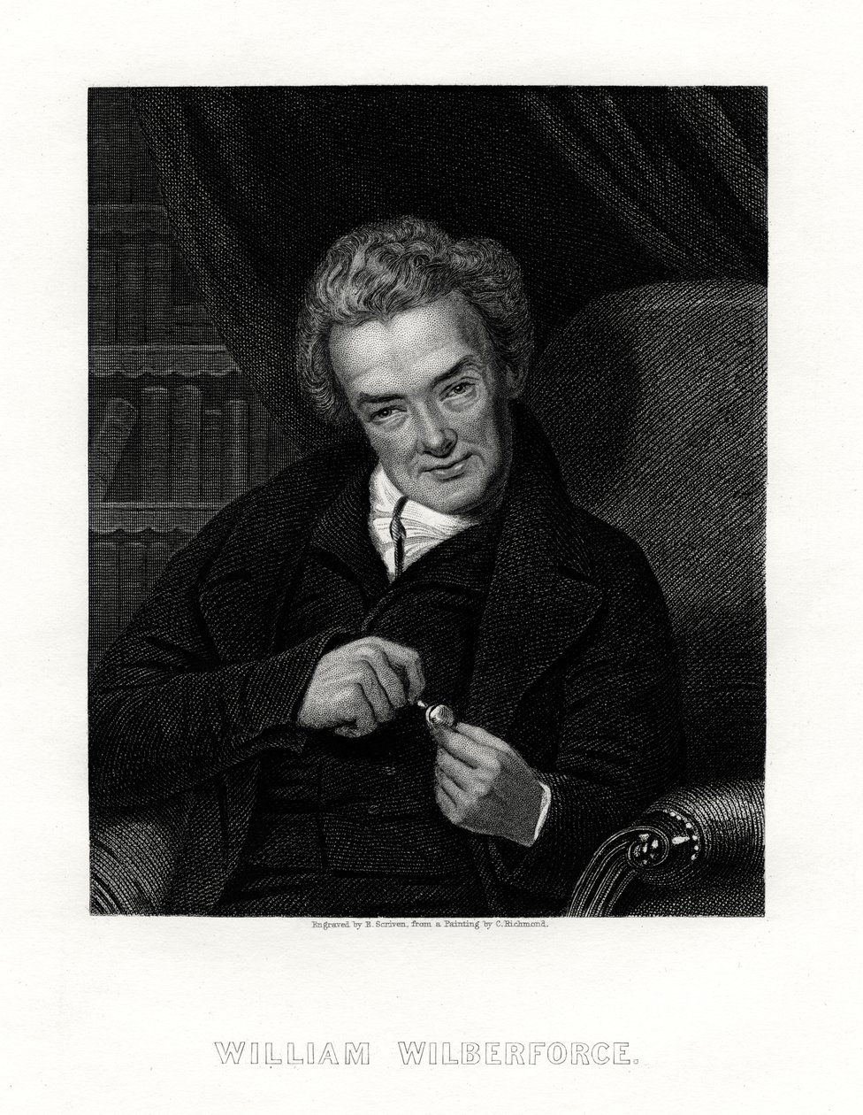 William Wilberforce, English anti-slavery campaigner by E. Scriven
