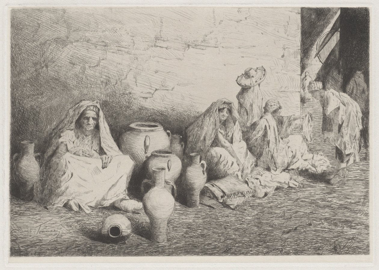 Market in Tangiers by E. Tommasi