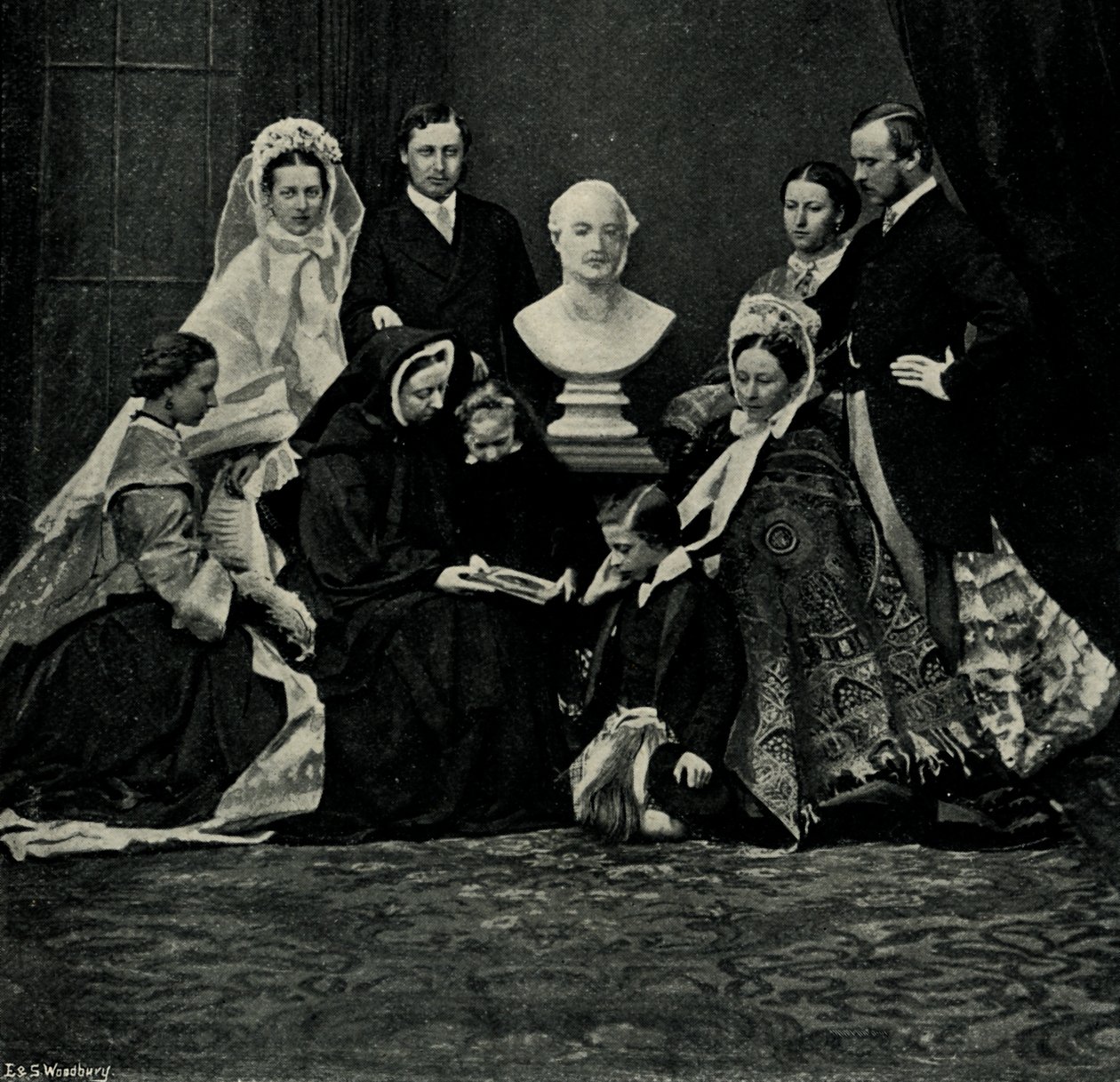 A Royal Family Group, 10 March 1863, c1897 by E. and S. Woodbury