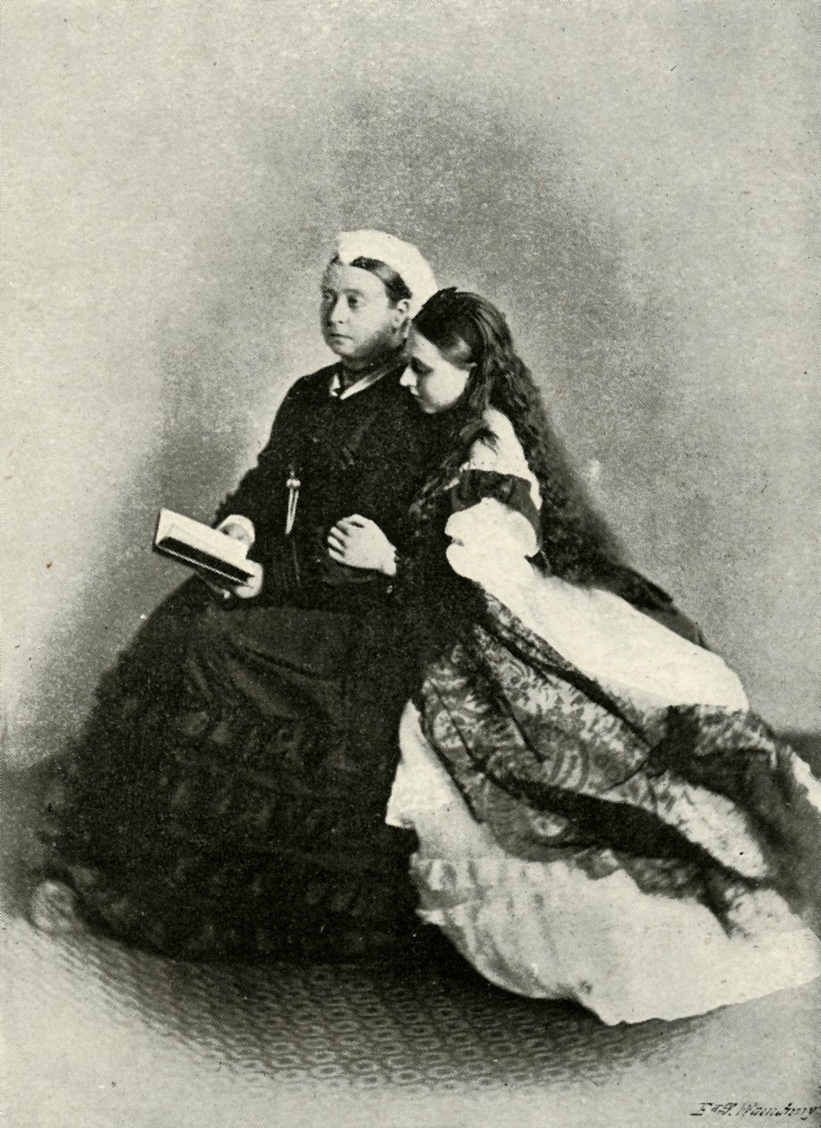 Her Majesty with the Princess Beatrice, April 1871, c1897 by E. and S. Woodbury