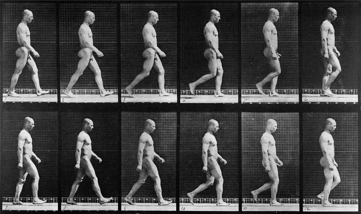 Man walking, from 