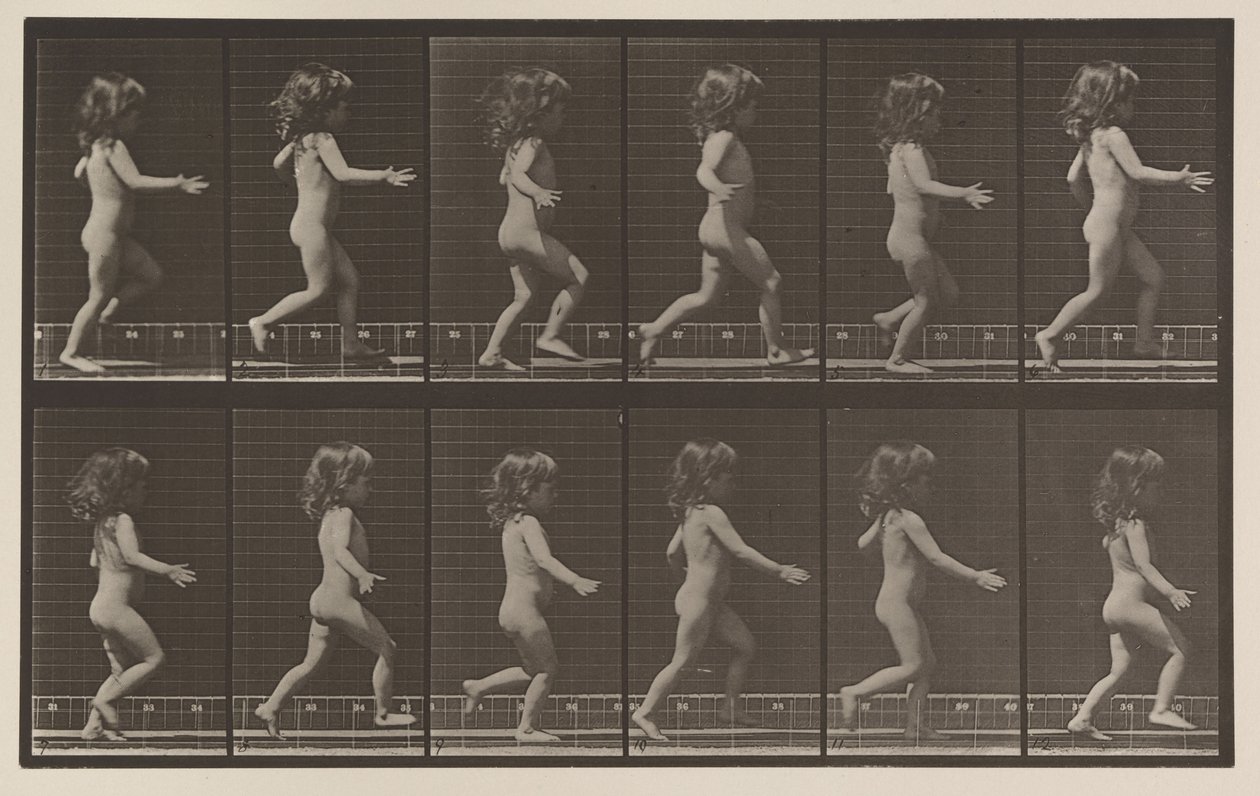 Plate Number 469. Child, Running by Eadweard Muybridge