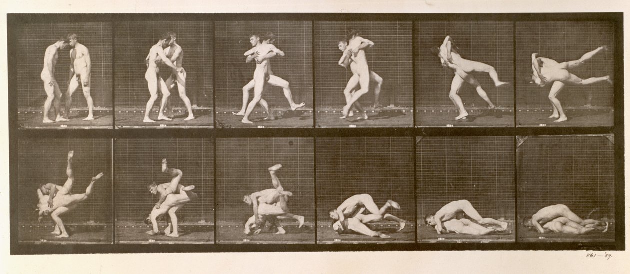 Two Men Wrestling, plate 347 from 