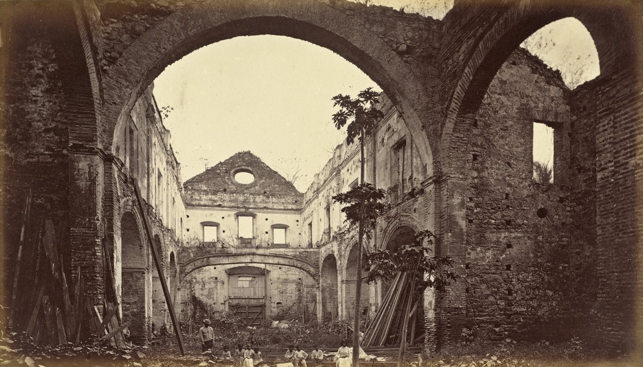 Ruins of the Church of Santo Domingo-Panama by Eadweard Muybridge