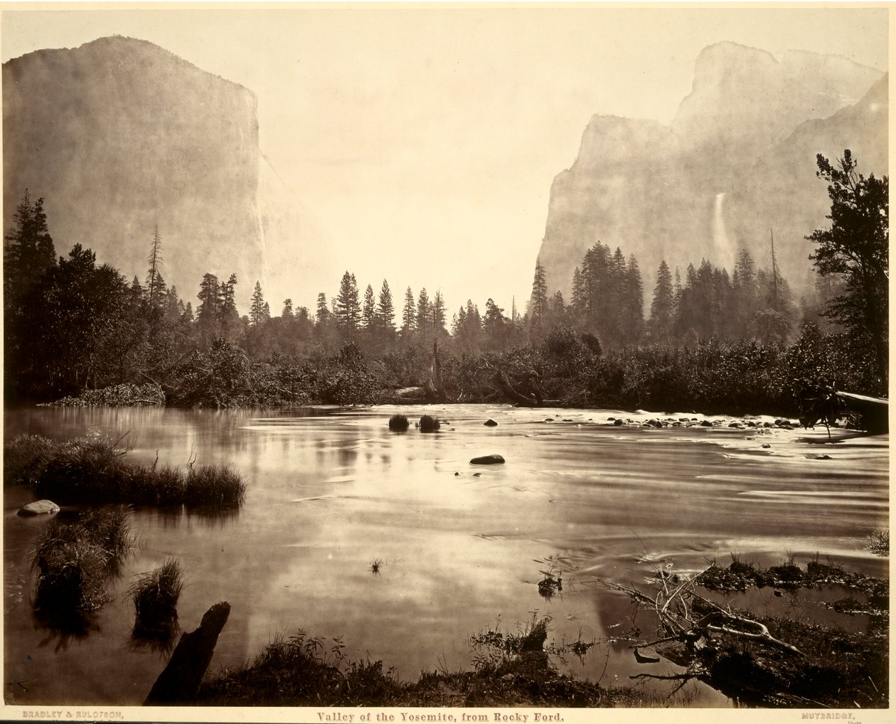 Valley of the Yosemite, from Rocky Ford by Eadweard Muybridge