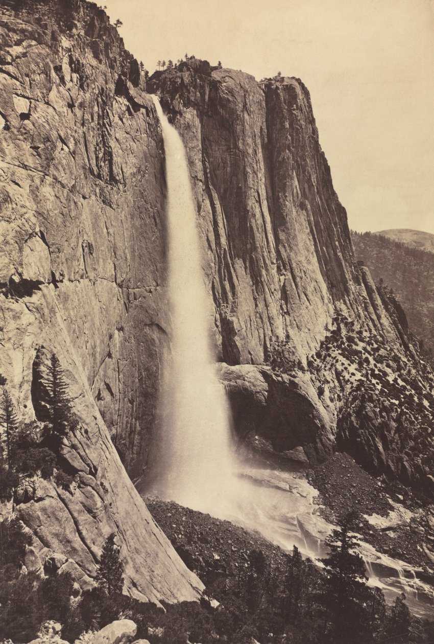 Yosemite Falls, 1868 by Eadweard Muybridge