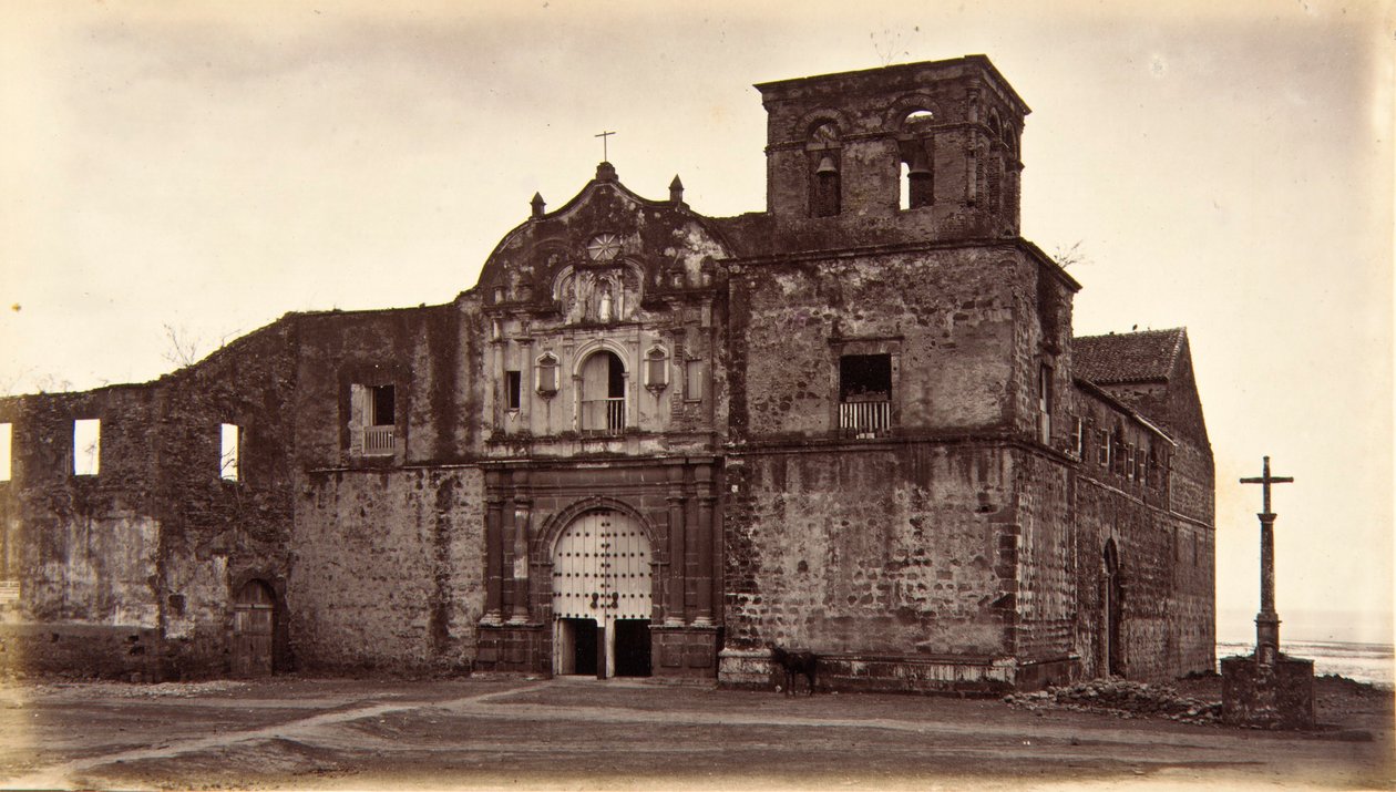 Church of San Francisco, Panama by Eadweard Muybridge