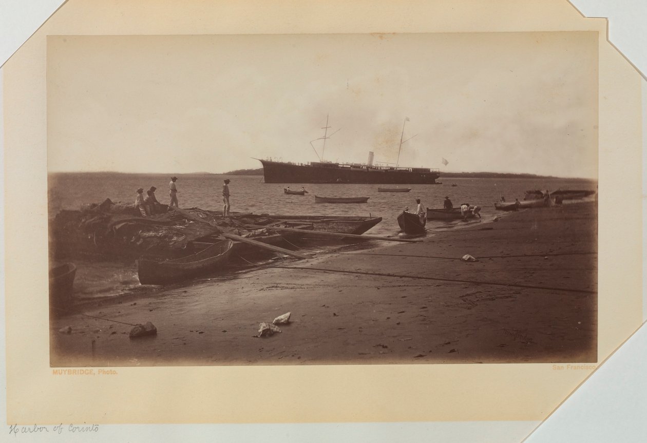 Harbor of Corinto, Nicaragua by Eadweard Muybridge