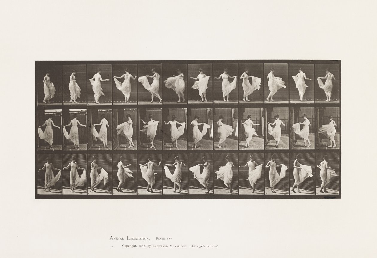 Plate 192. Dancing (fancy) by Eadweard Muybridge