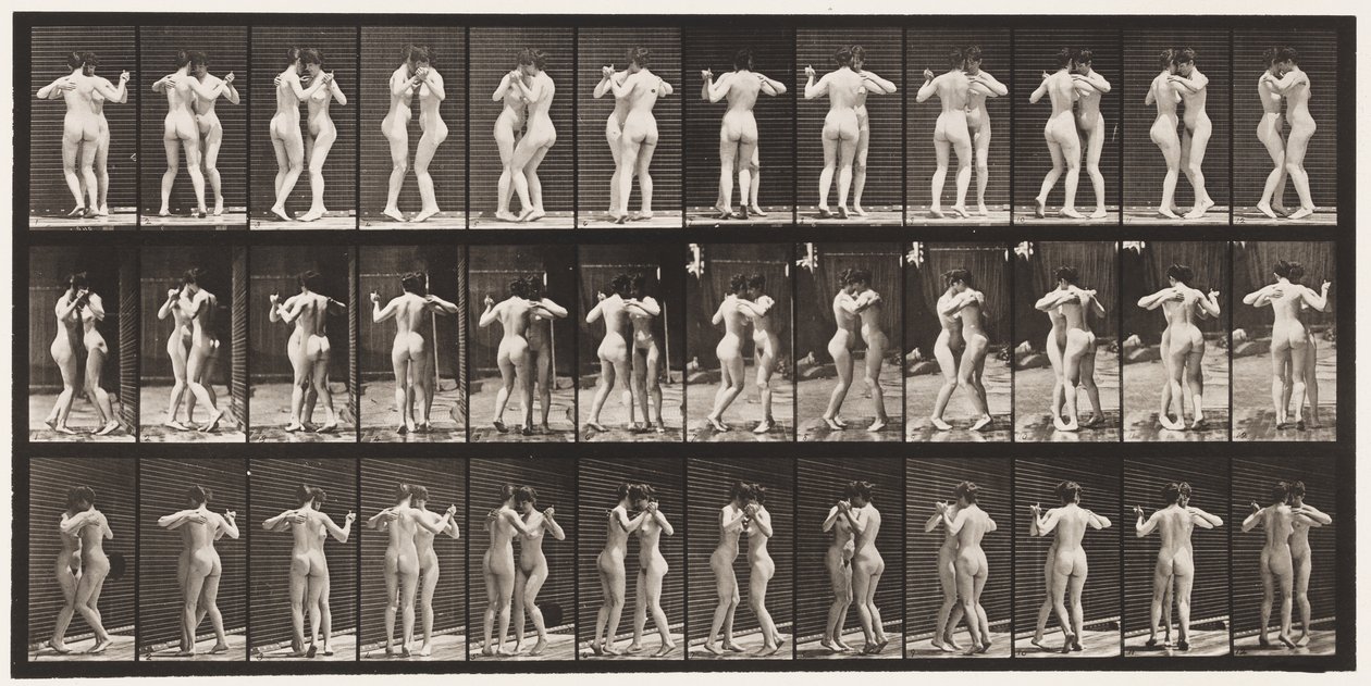 Plate 196. Dancing Waltz, Two Models by Eadweard Muybridge