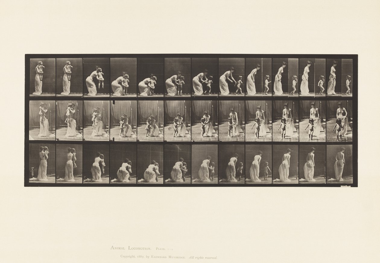 Placing Child by Eadweard Muybridge
