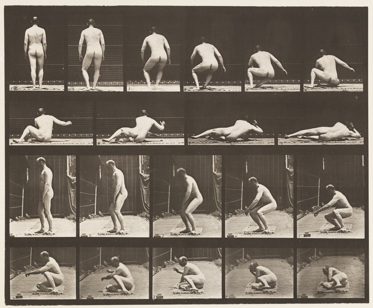 Lying on the Ground by Eadweard Muybridge
