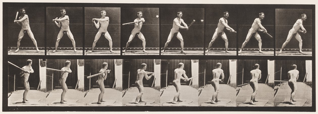 Base-ball; Batting by Eadweard Muybridge