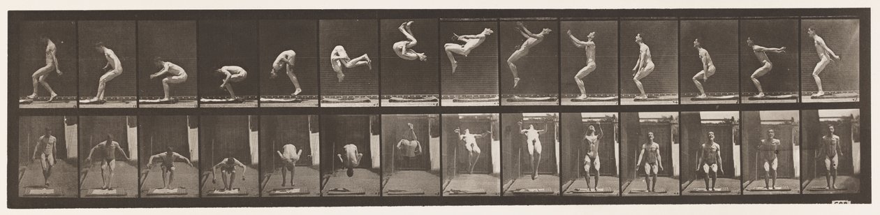Plate 362. Back Somersault by Eadweard Muybridge