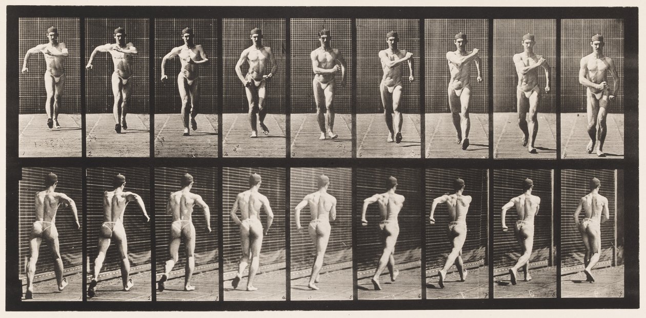 Plate 3. Walking by Eadweard Muybridge