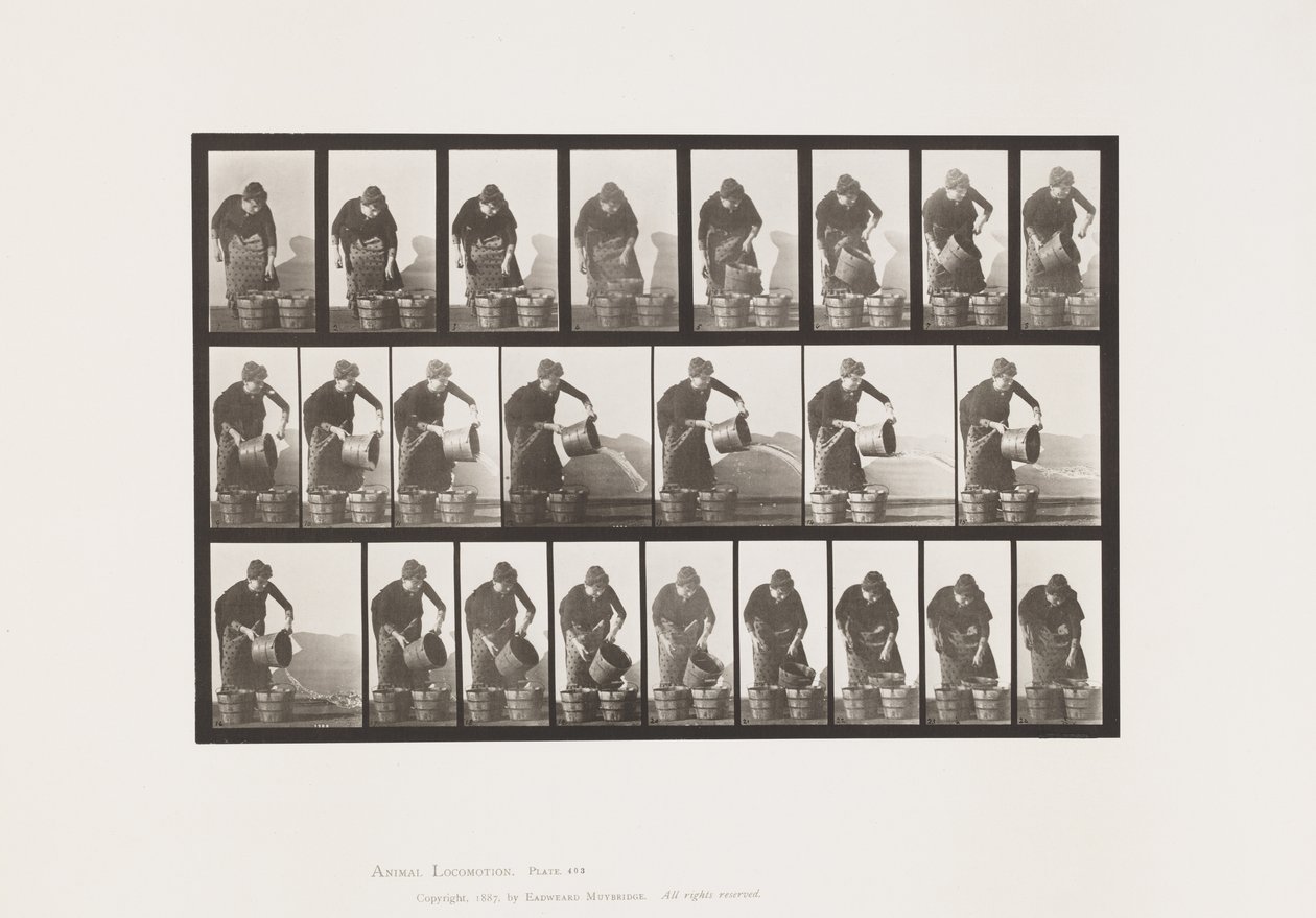Emptying Bucket of Water by Eadweard Muybridge