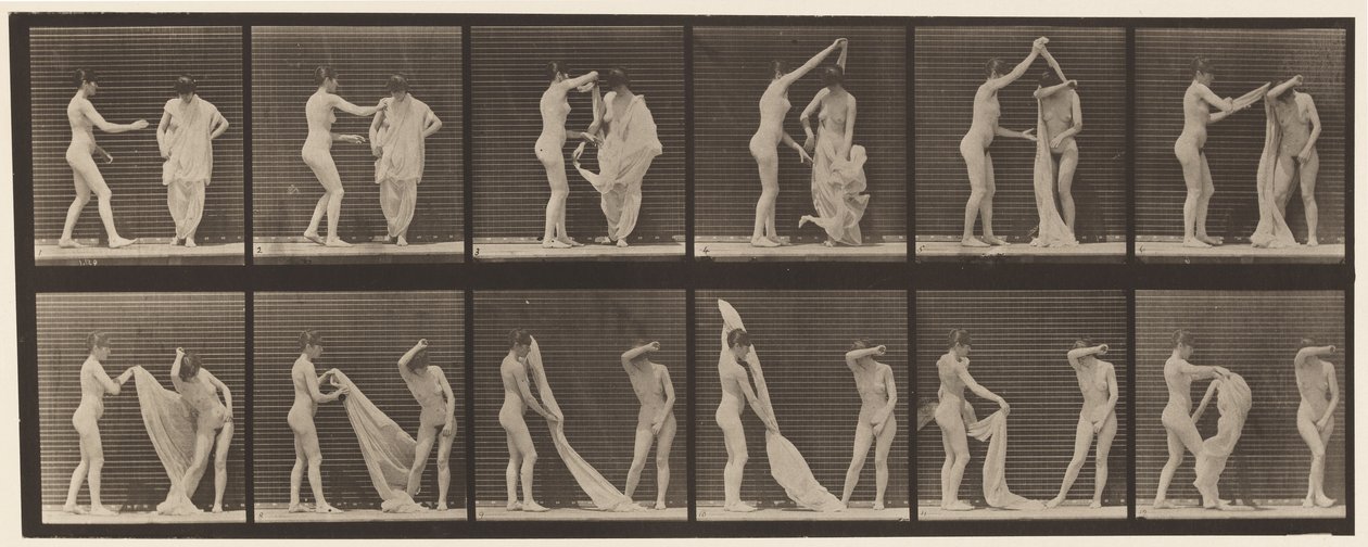 Plate 427. Toilet; Two Models by Eadweard Muybridge