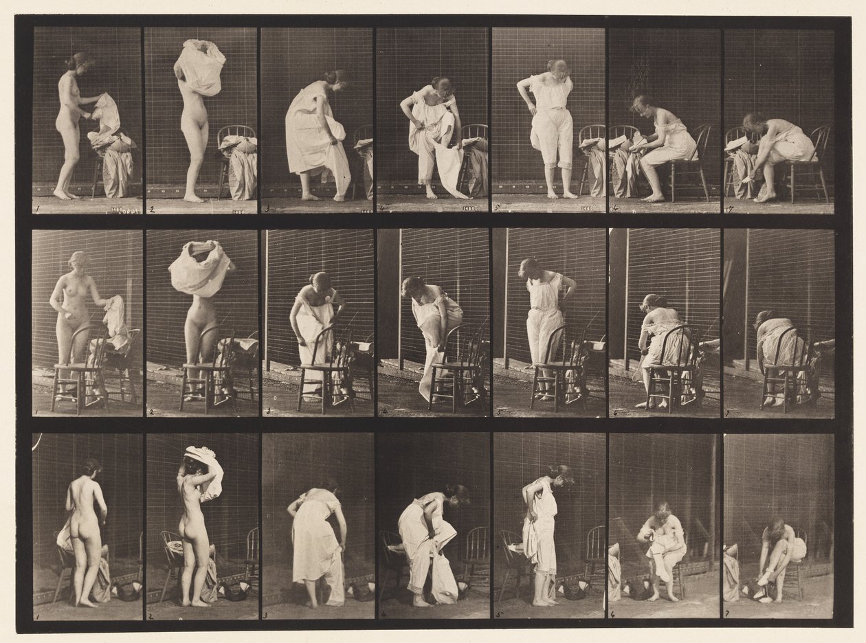 Miscellaneous Phases of the Toilet by Eadweard Muybridge