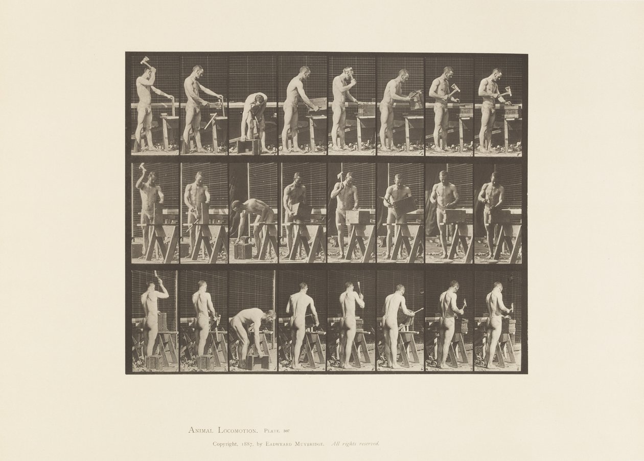 Carpentering by Eadweard Muybridge