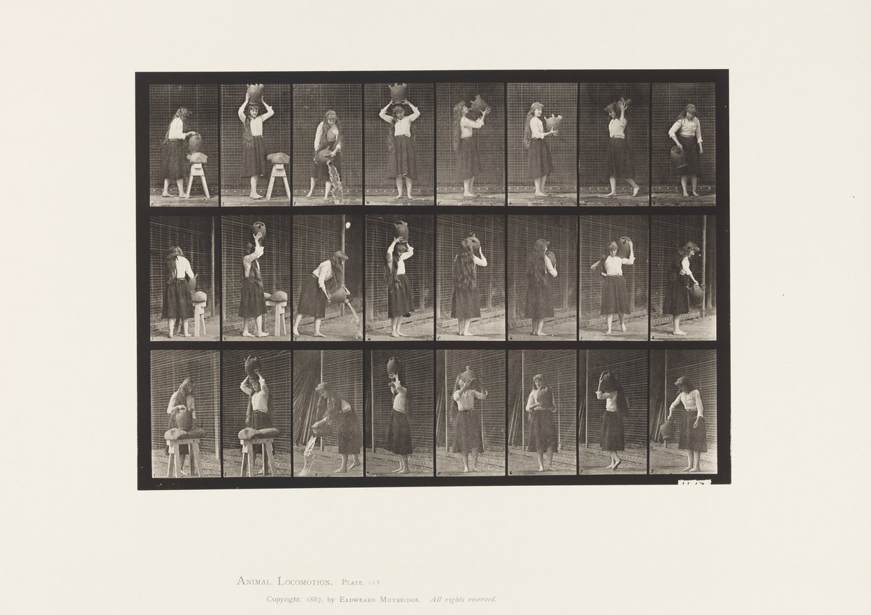 Plate 517. Miscellaneous Movements with a Water Jar by Eadweard Muybridge