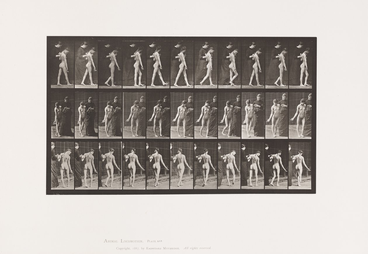 Multiple Cerebro-Spinal Sclerosis (Choreic); Walking (Plate 541) by Eadweard Muybridge