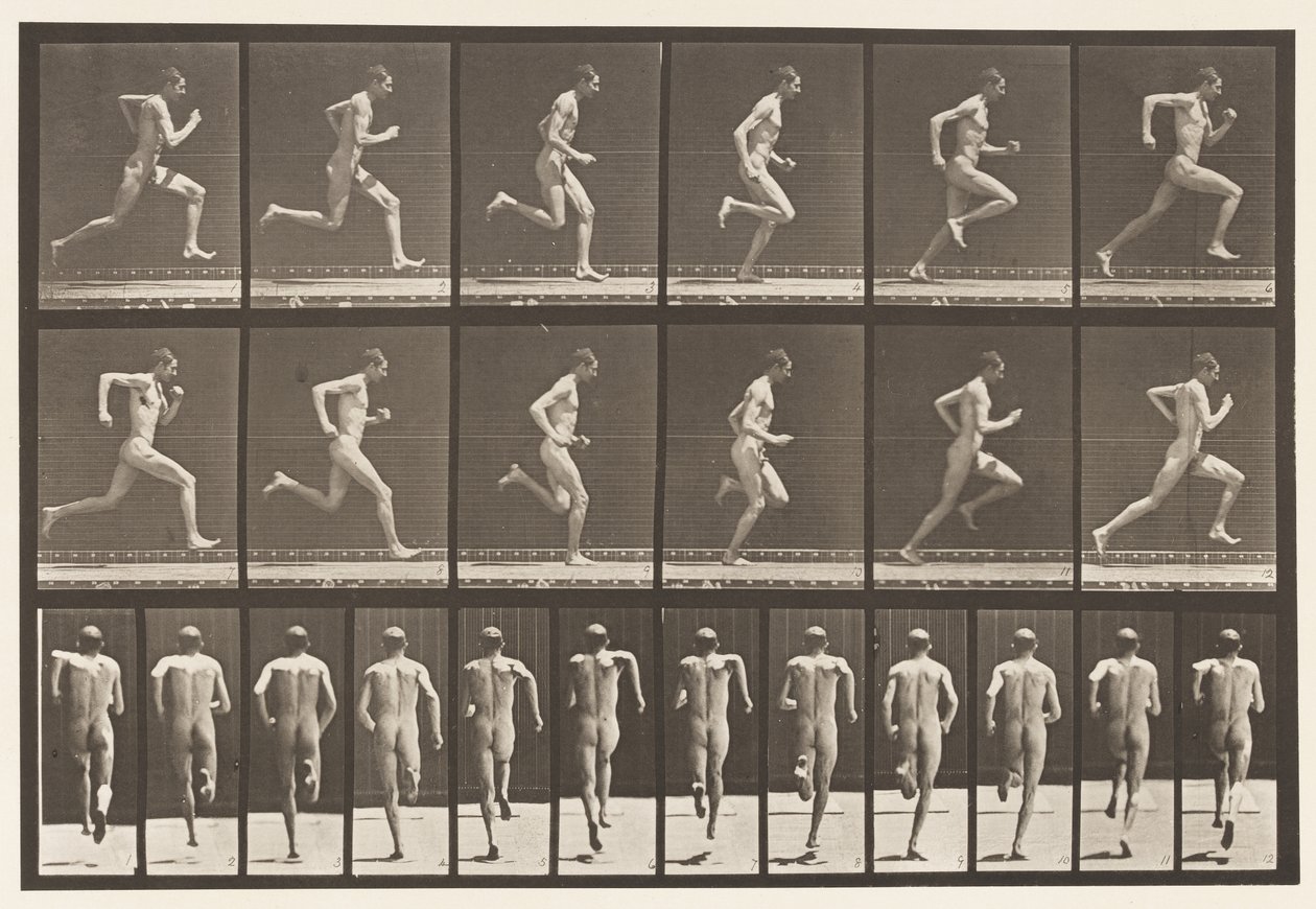 Running at Full Speed, 1872-1885 by Eadweard Muybridge