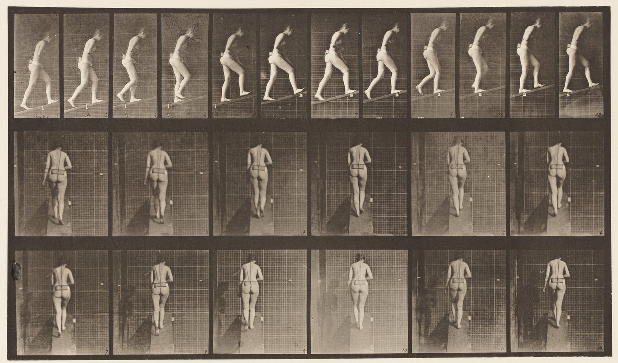 Plate 79. Ascending Incline by Eadweard Muybridge