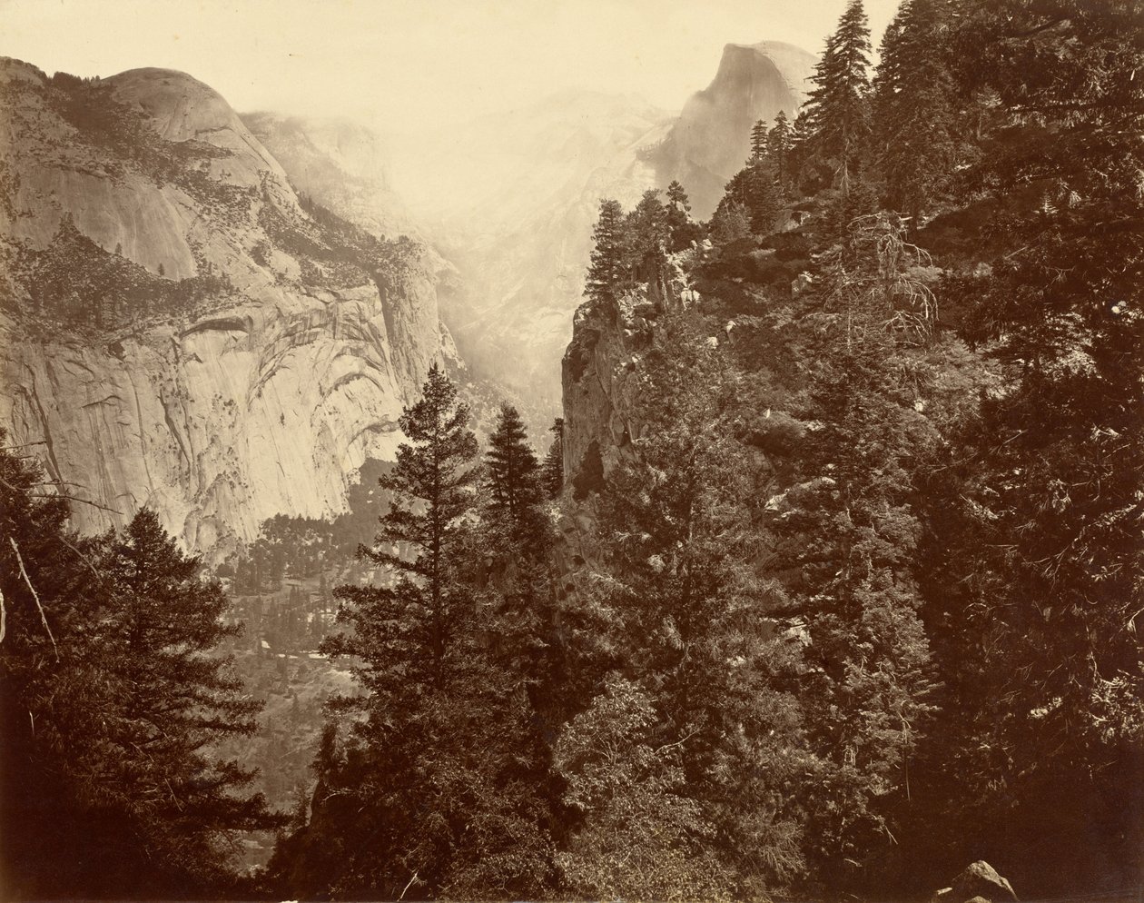 Tenaya Canyon from Union Point, Valley of the Yosemite by Eadweard Muybridge
