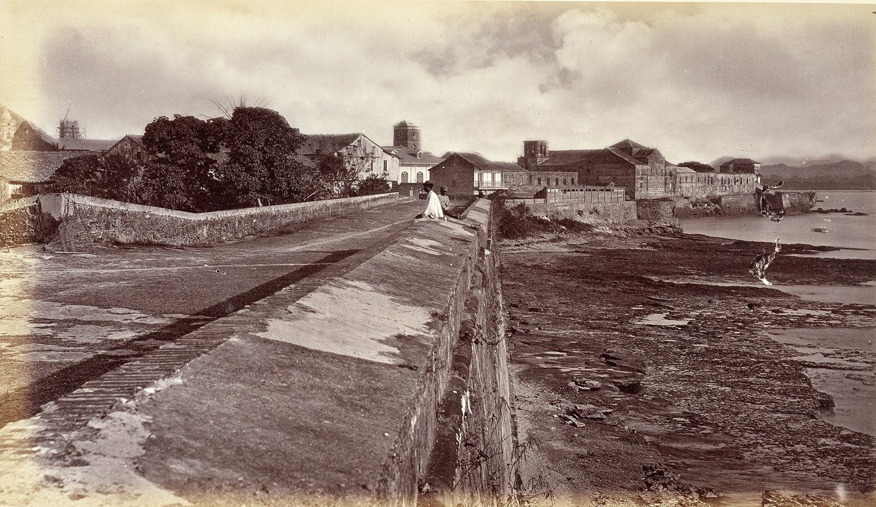 The Walls, Panama by Eadweard Muybridge