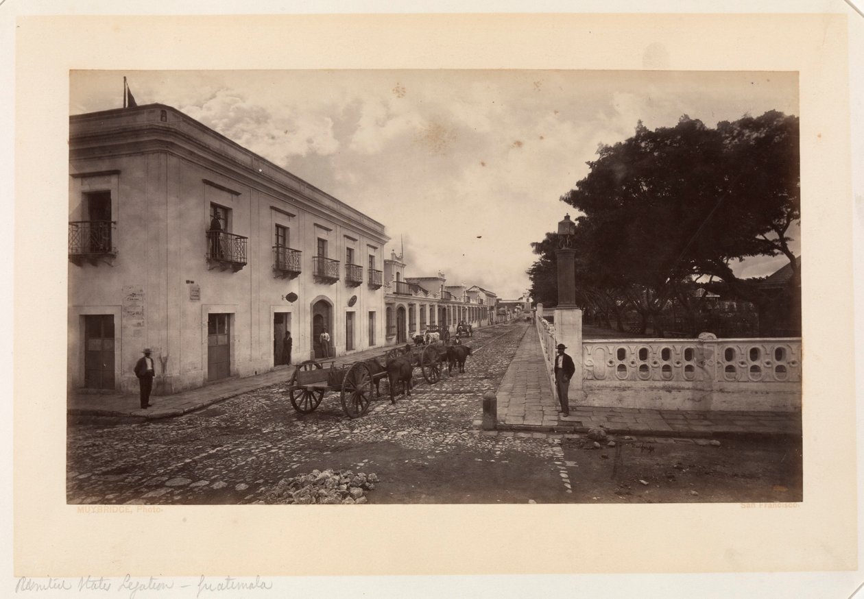 United States Legation, Guatemala by Eadweard Muybridge